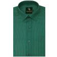 Stripes Dark Green Shirt : Business