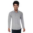 Self Design Dark Gray Shirt : Business