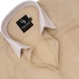 Self Design Fawn Shirt : Business
