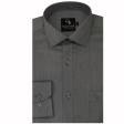 Plain Dark Gray Shirt : Business