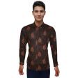Print Brown Shirt : Ditto