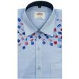 Handpainted Blue Shirt : Ditto