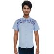 Handpainted Blue Shirt : Ditto