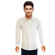 Self Design White Shirt : Business
