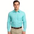 Plain Aqua Blue Shirt : Business