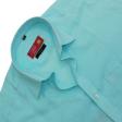 Plain Aqua Blue Shirt : Business