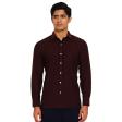 Plain Maroon Shirt : Business