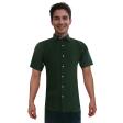 Plain Dark Green Shirt : Business