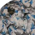 Print Blue Shirt : Party