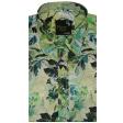 Print Green Shirt : Party