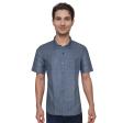 Print Blue Shirt : Party