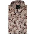 Print Peach Shirt : Party