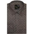 Print Brown Shirt : Party