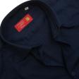 Self Design Navy Blue Shirt : Business