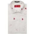 Self Design White Shirt : Business