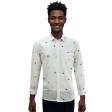 Self Design White Shirt : Business