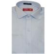 Self Design Light Blue Shirt : Business