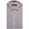 Checks Maroon Shirt : Business