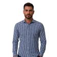 Checks Dark Blue Shirt : Business