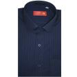 Stripes Navy Blue Shirt : Business