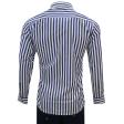 Stripes Navy Blue Shirt : Business