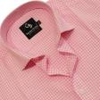 Checks Pink Shirt : Business