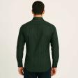 Stripes Dark Green Shirt : Business