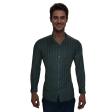 Stripes Dark Green Shirt : Business