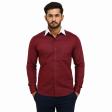 Plain Maroon Shirt : Business