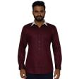 Plain Wine Shirt : Business