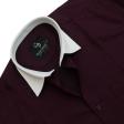 Plain Wine Shirt : Business
