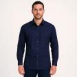Plain Navy Blue Shirt : Business