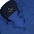 Self Design Dark Blue Shirt : Business