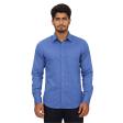 Self Design Dark Blue Shirt : Business