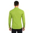 Self Design Light Green Shirt : Business