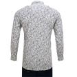 Print Blue Shirt : Party