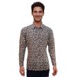 Print Brown Shirt : Party