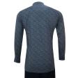 Print Blue Shirt : Party