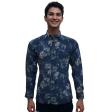 Print Blue Shirt : Ditto