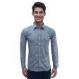 Print Blue Shirt : Ditto