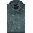 Print Blue Shirt : Party