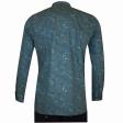 Print Blue Shirt : Party