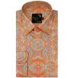 Print Orange Shirt : Party