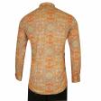 Print Orange Shirt : Party