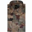 Print Brown Shirt : Party