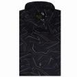 Print Navy Blue Shirt : Party