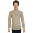 Self Design Cream Shirt : Ditto