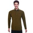 Self Design Gold Shirt : Ditto