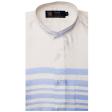 Print Blue Shirt : Party