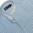 Print Blue Shirt : Party